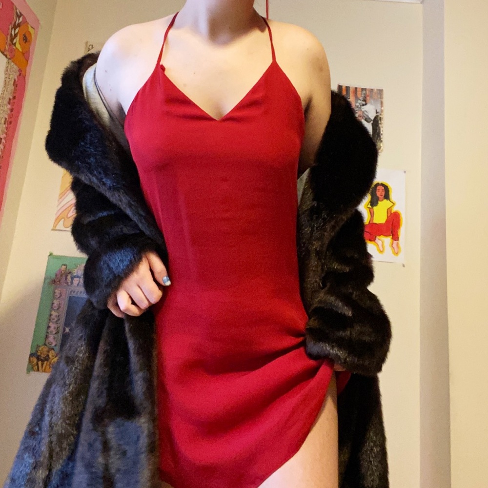 Alice + Olivia Strappy Slip Dress